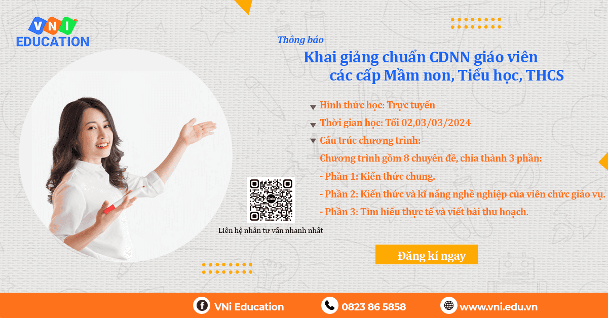 Khai giảng CCDNN giáo viên các cấp Mầm non, tiểu học, THCS – 2024