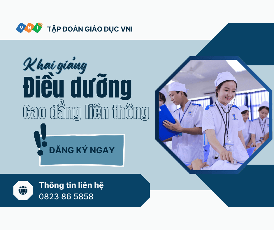 Điều dưỡng cao đẳng liên thông năm 2025 – Chuẩn hóa bằng cấp, rộng mở cơ hội 100%