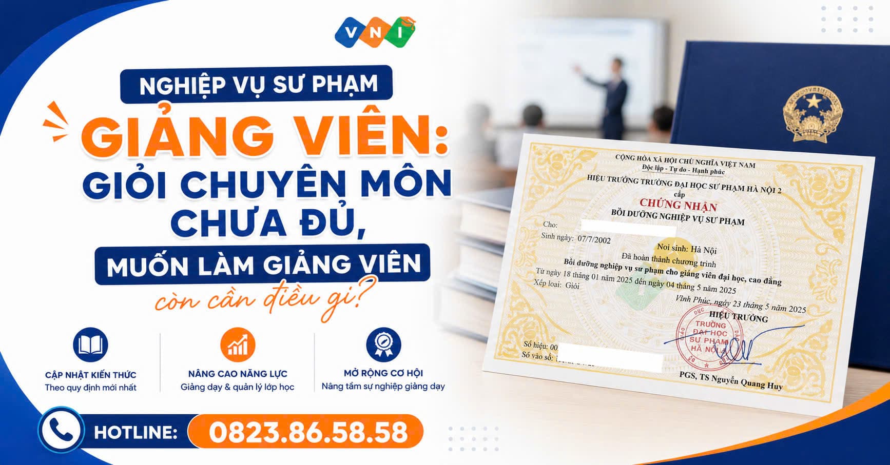 Nghiệp vụ sư phạm giảng viên năm 2026: Giỏi chuyên môn chưa đủ, muốn làm giảng viên còn cần điều gì?
