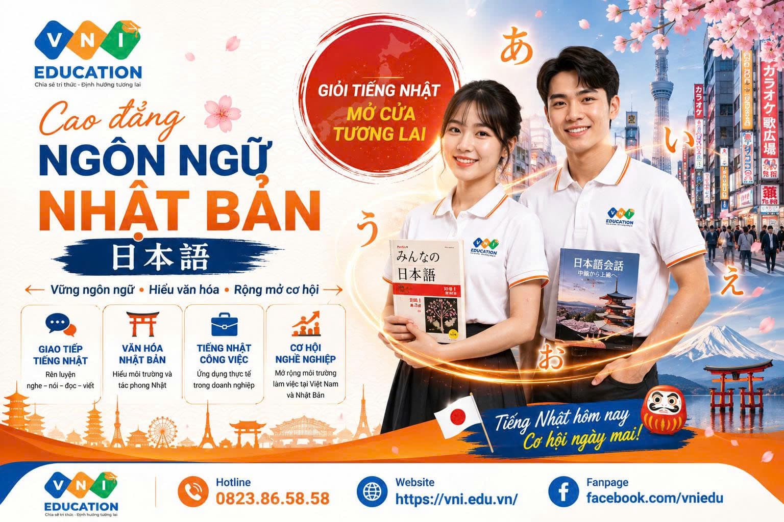 Cao đẳng Ngôn ngữ Nhật: Đối tượng, chương trình đào tạo và cơ hội việc làm năm 2026