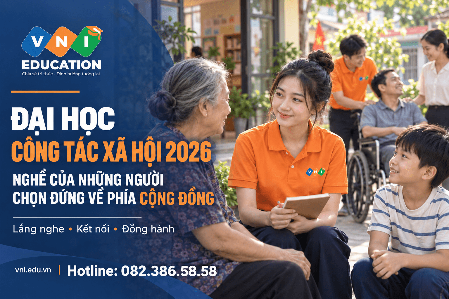 Đại học Công tác xã hội 2026: Nghề của những người chọn đứng về phía cộng đồng