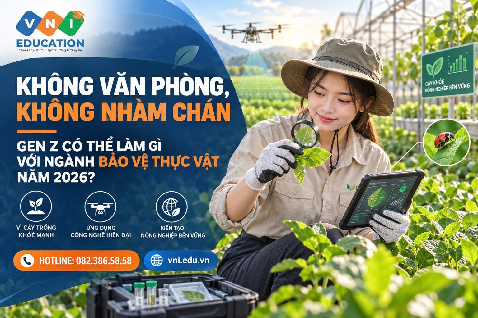 Không văn phòng, không nhàm chán: Gen Z có thể làm gì với ngành Bảo vệ thực vật năm 2026?