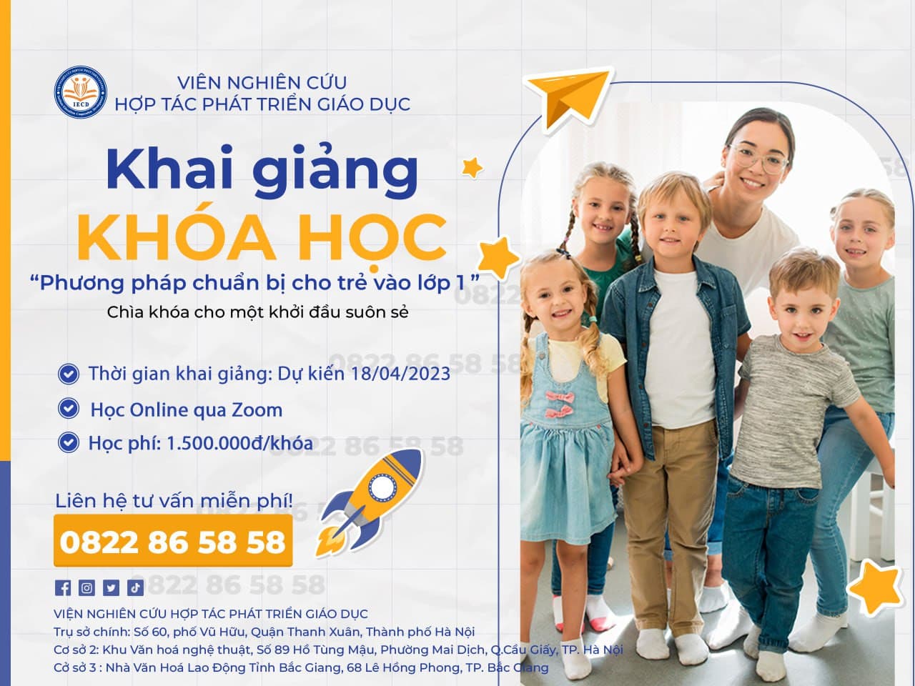 Bồi dưỡng phương pháp chuẩn bị cho trẻ vào lớp 1