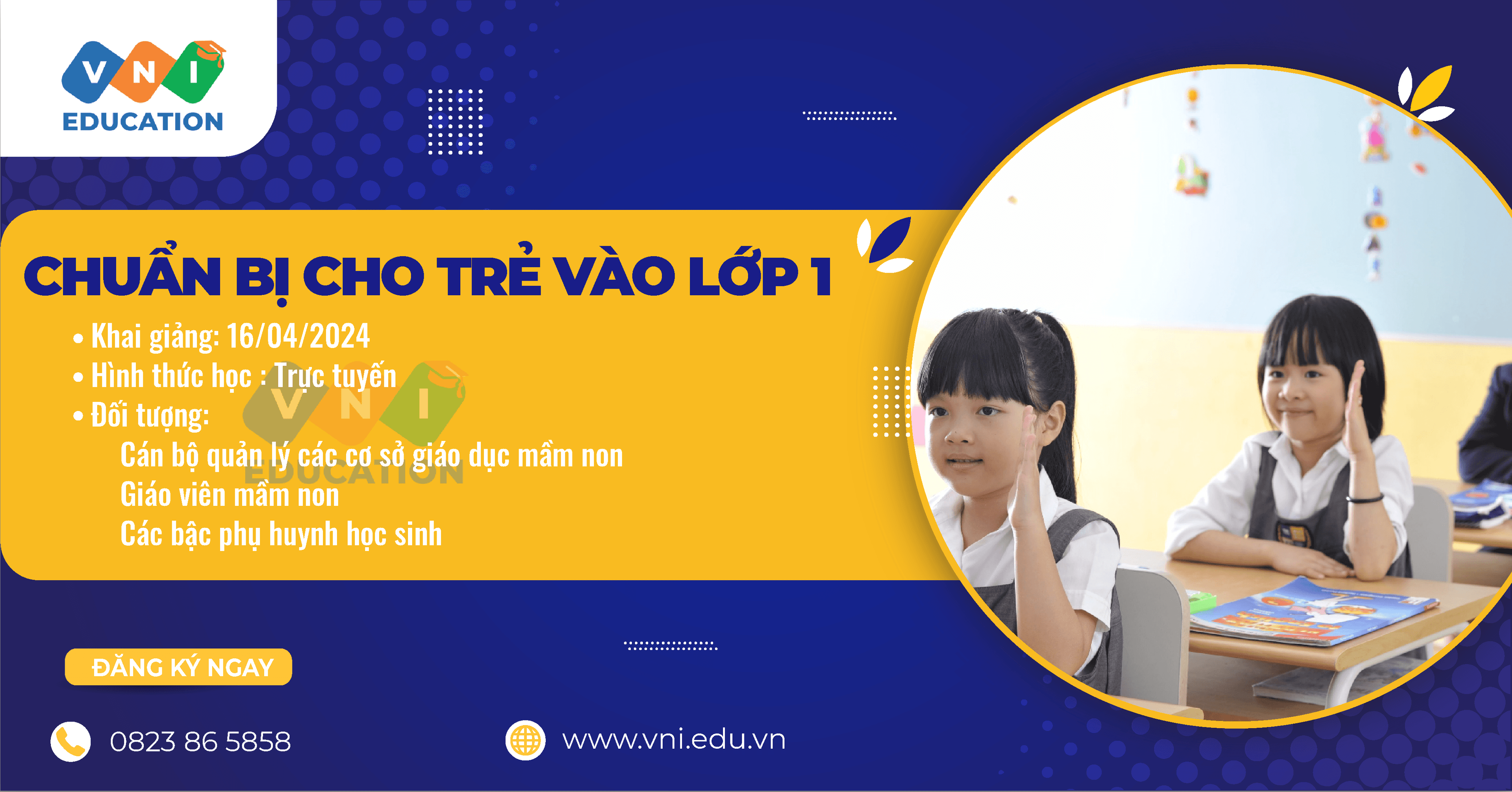 Khai giảng lớp Chuẩn bị cho trẻ vào lớp 1 tháng 4/2024