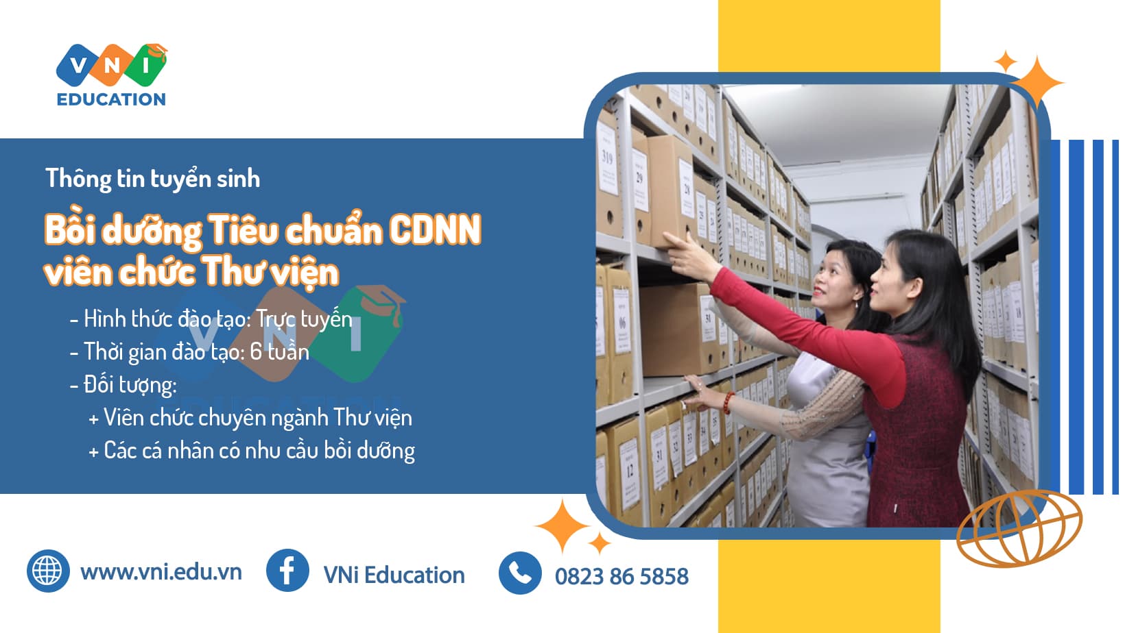 Bồi dưỡng tiêu chuẩn CDNN viên chức ngành thư viện 2024