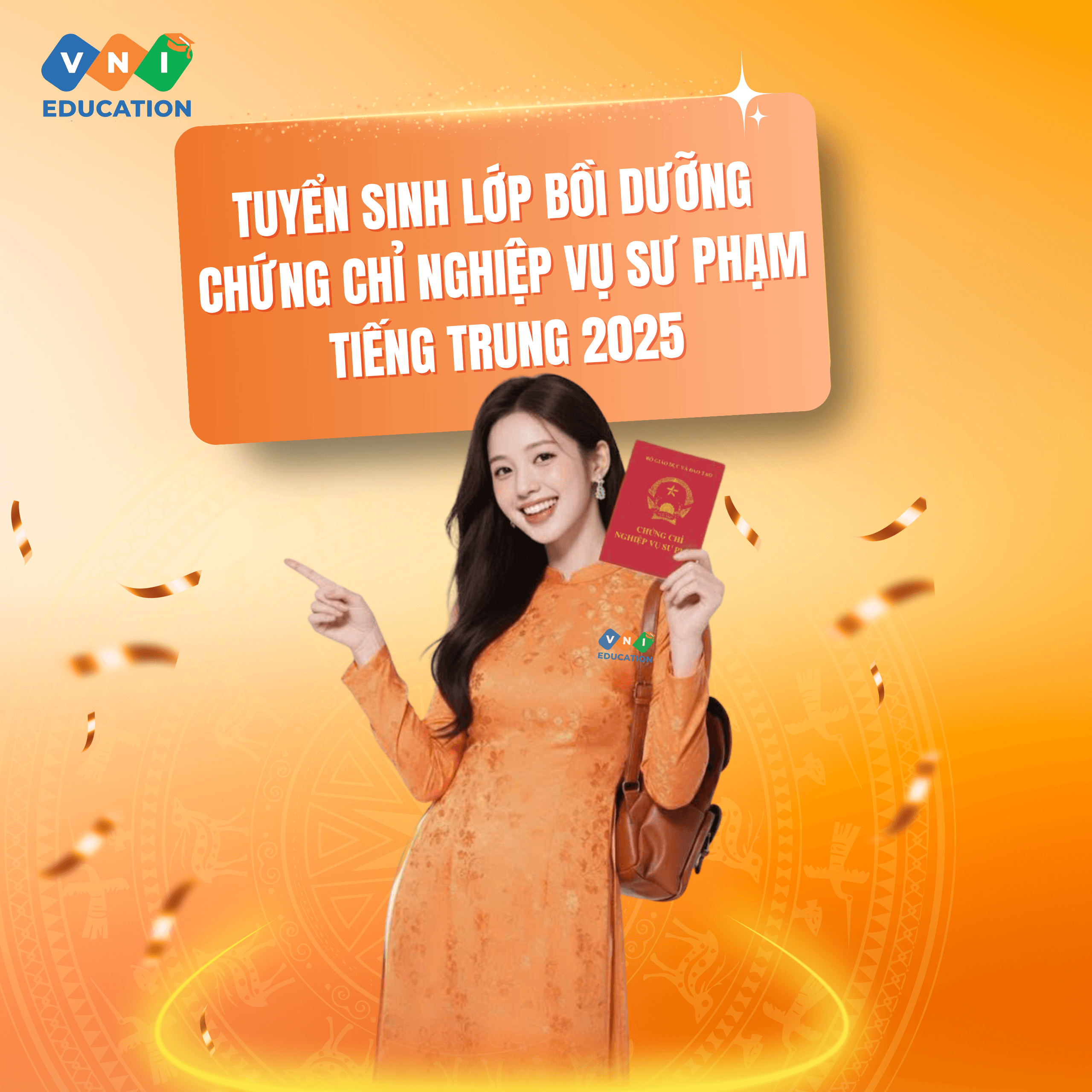 Tuyển sinh lớp bồi dưỡng Chứng chỉ Nghiệp vụ Sư phạm tiếng Trung tháng 11/2025