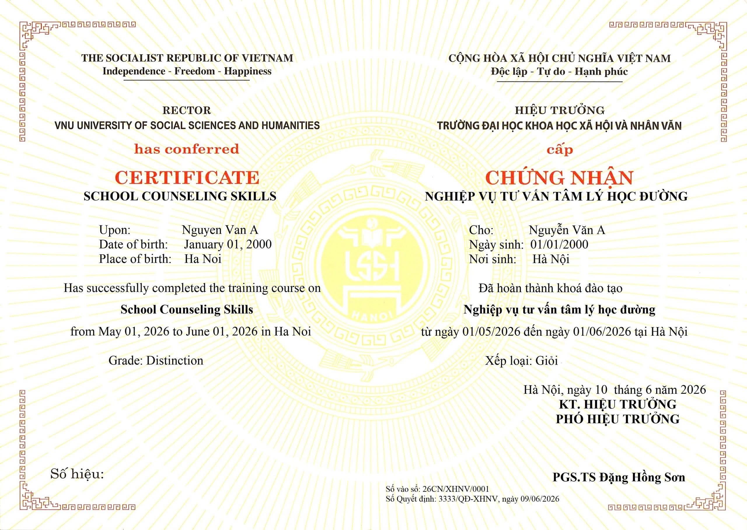 nghiệp vụ tư vấn tâm lý học đường
