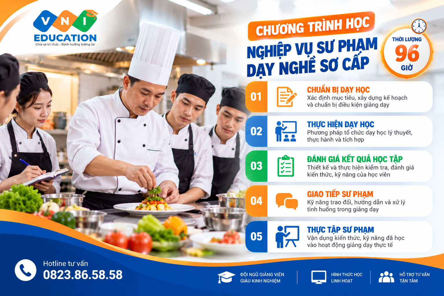 Infographic Khóa Nghiệp vụ Sư phạm Dạy nghề