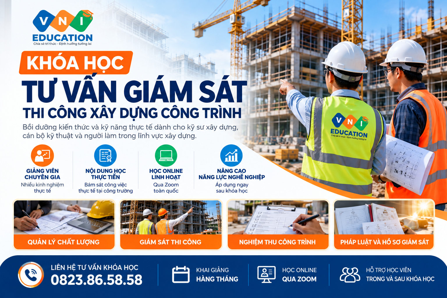 Khóa học tư vấn giám sát xây dựng