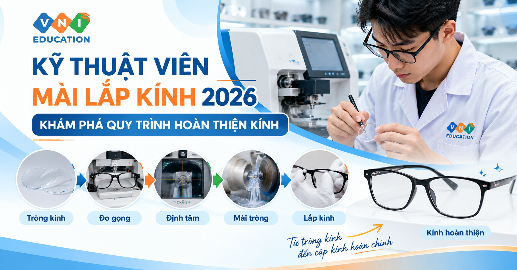 kỹ thuật viên mài lắp kính 2026