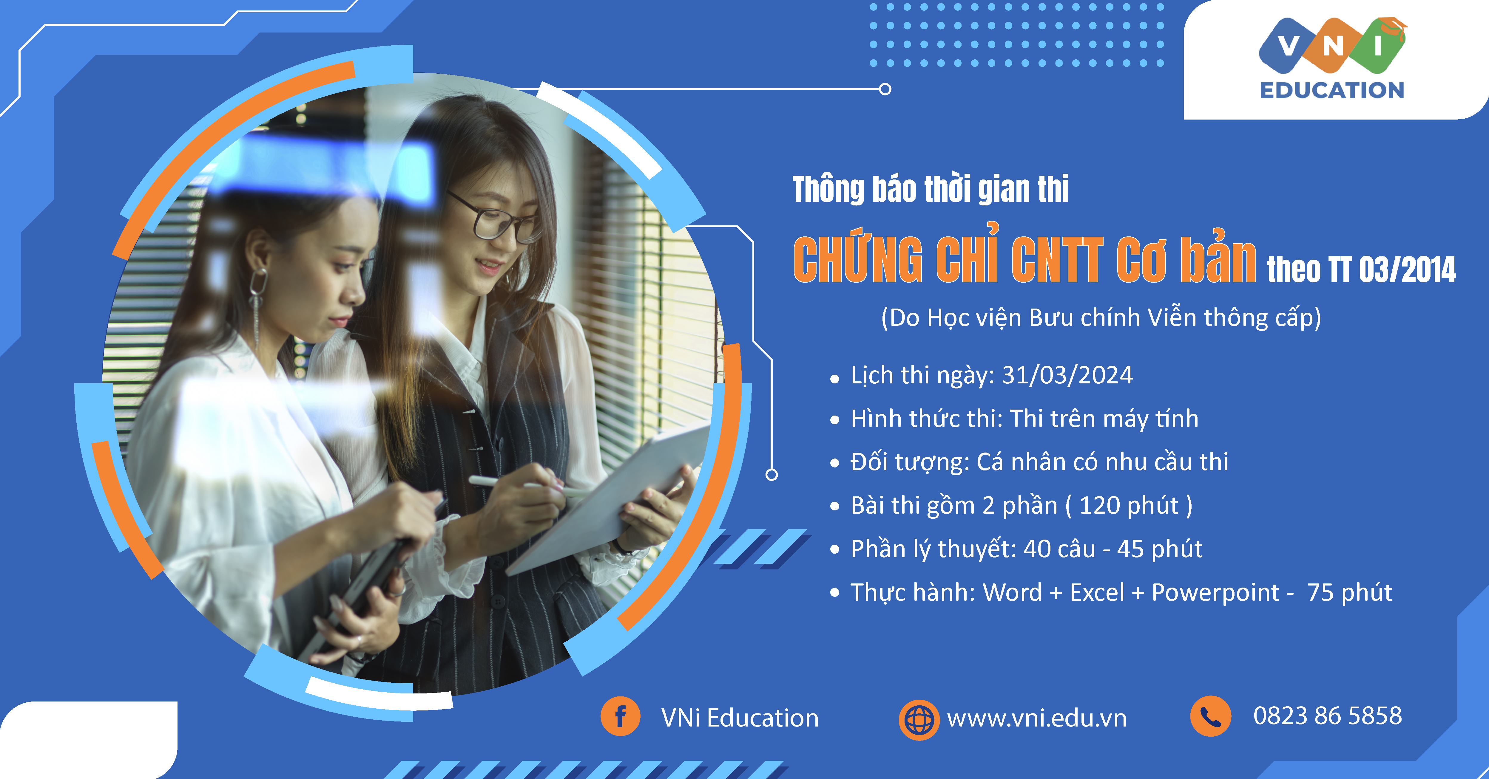 Thi Chứng chỉ CNTT Cơ bản theo TT 03/2014