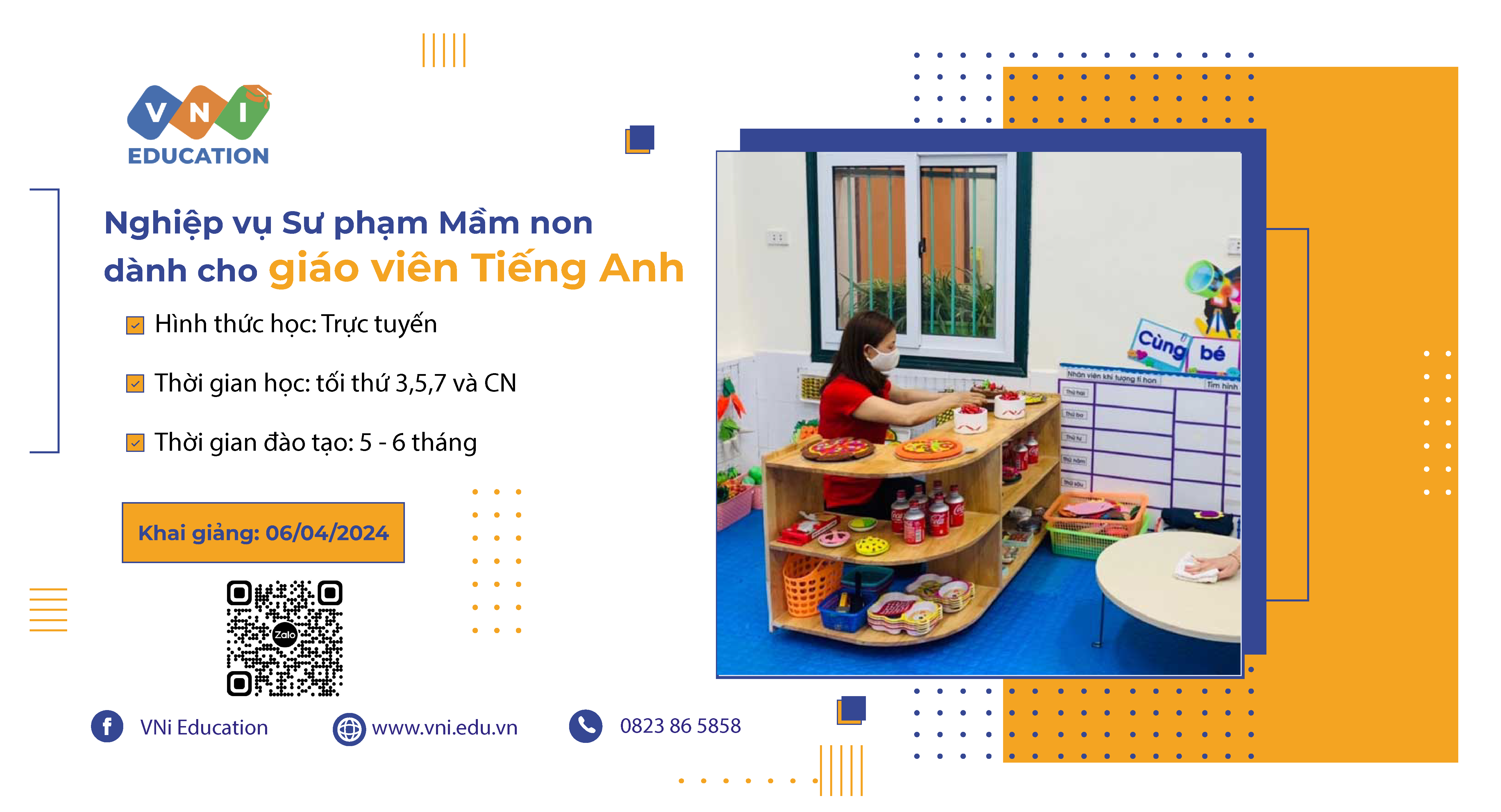 Khai giảng lớp Nghiệp vụ Sư phạm Mầm non dành cho giáo viên Tiếng Anh - 2024