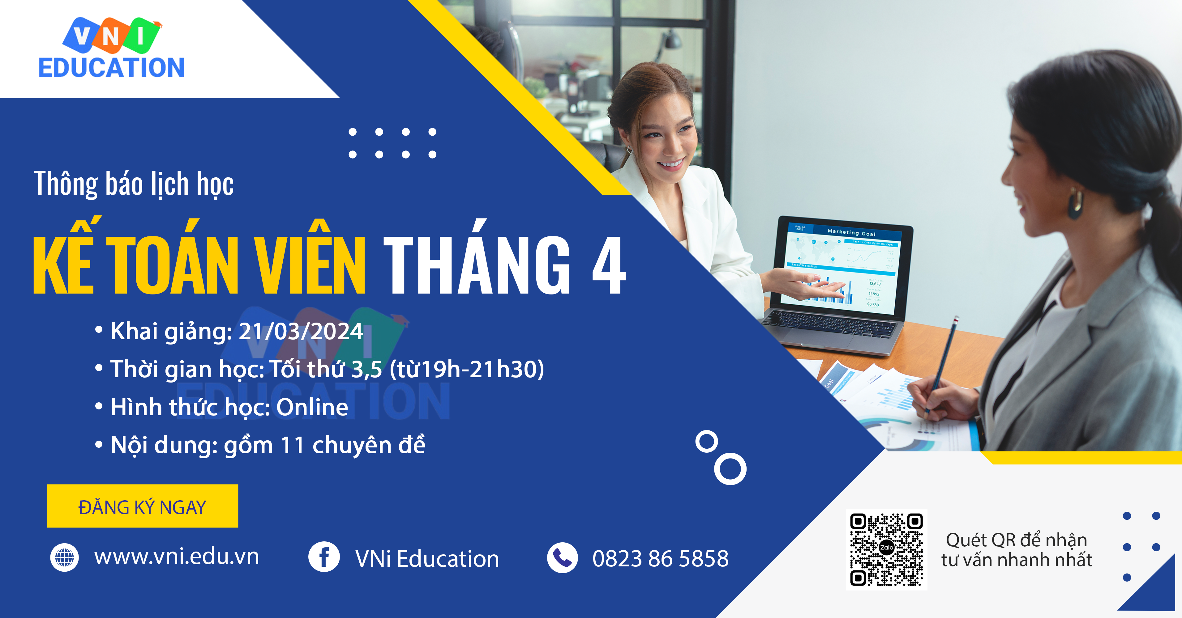 Khai giảng lớp Kế Toán Viên trực tuyến t4/2024