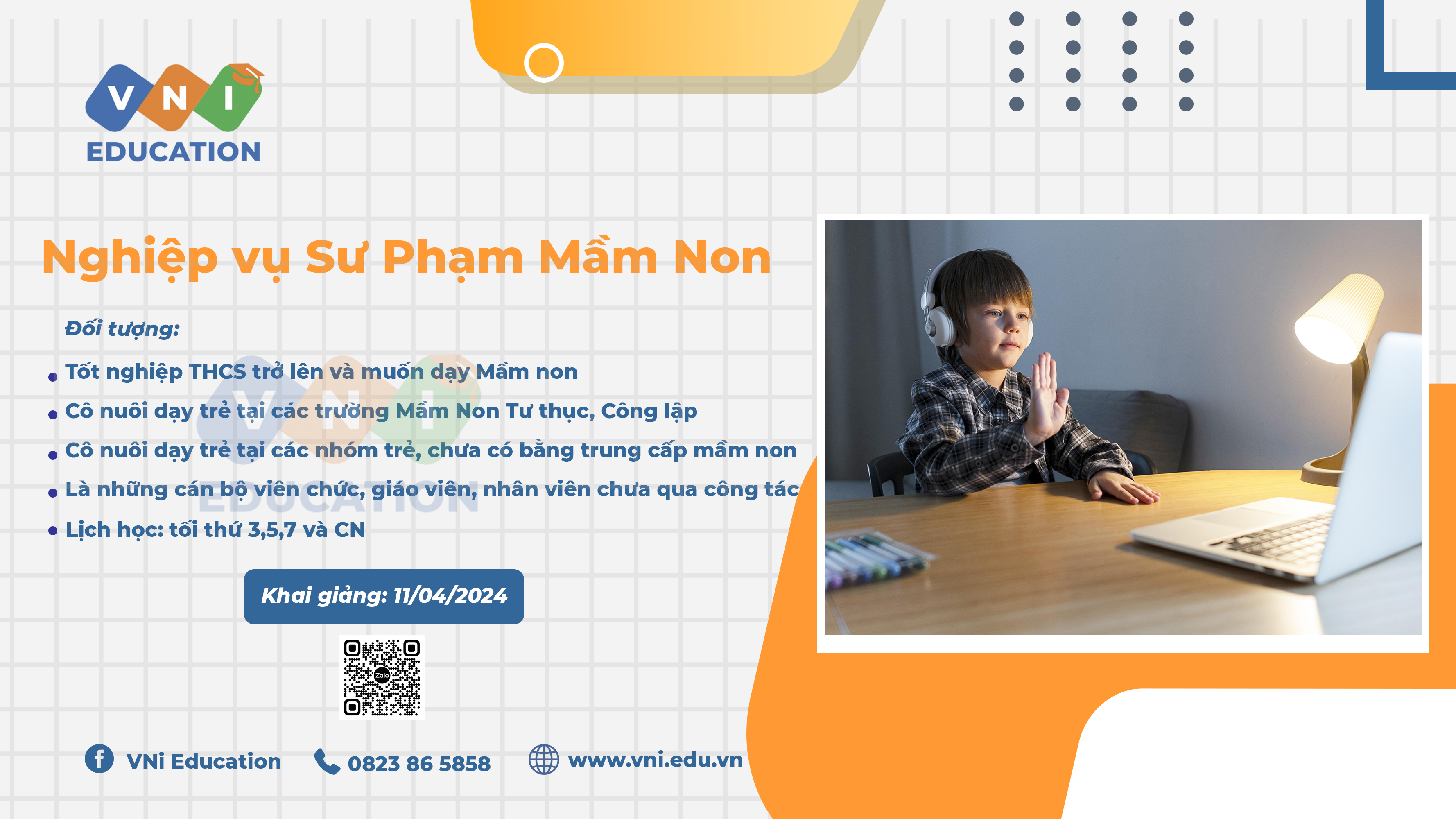 Đào tạo lớp Nghiệp vụ Sư phạm Mầm non - 2024