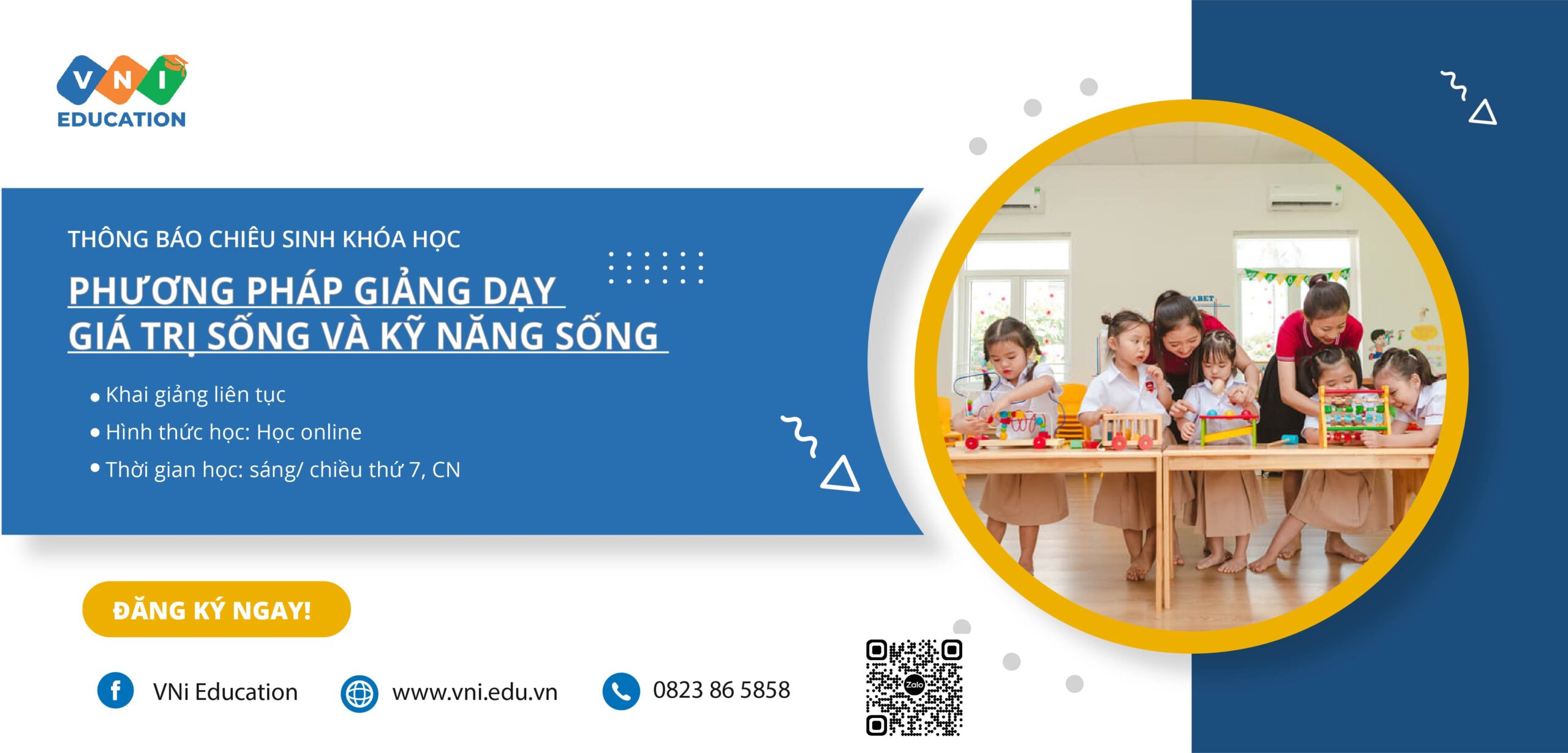 Tuyển sinh lớp " Phương pháp giảng dạy kỹ năng sống & kỹ năng sống" - 2024