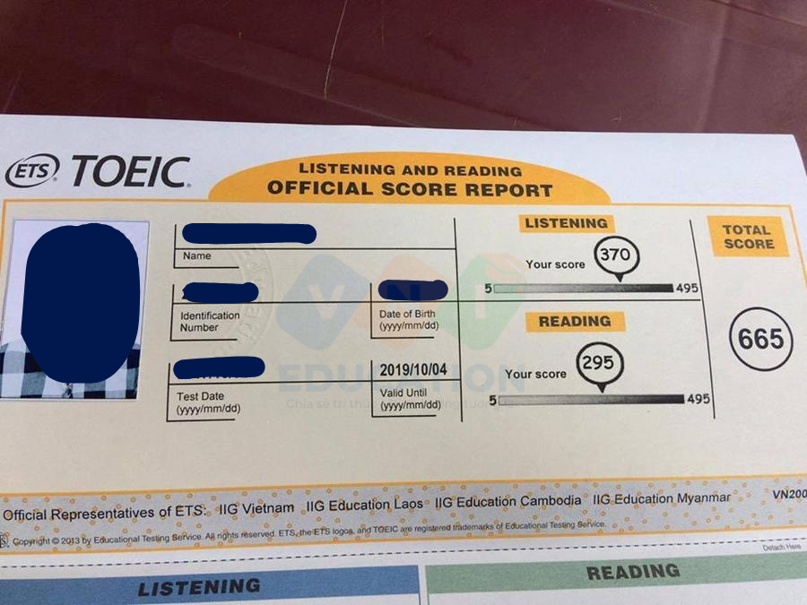 Chứng chỉ Toeic