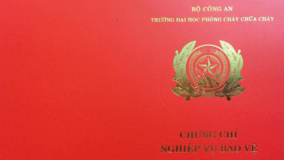 Chứng chỉ nghiệp vụ bảo vệ