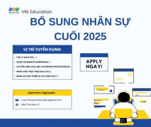VNi Education bổ sung nhân sự 2025