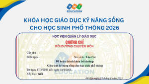 Khóa học Giáo dục kỹ năng sống cho học sinh phổ thông 2026
