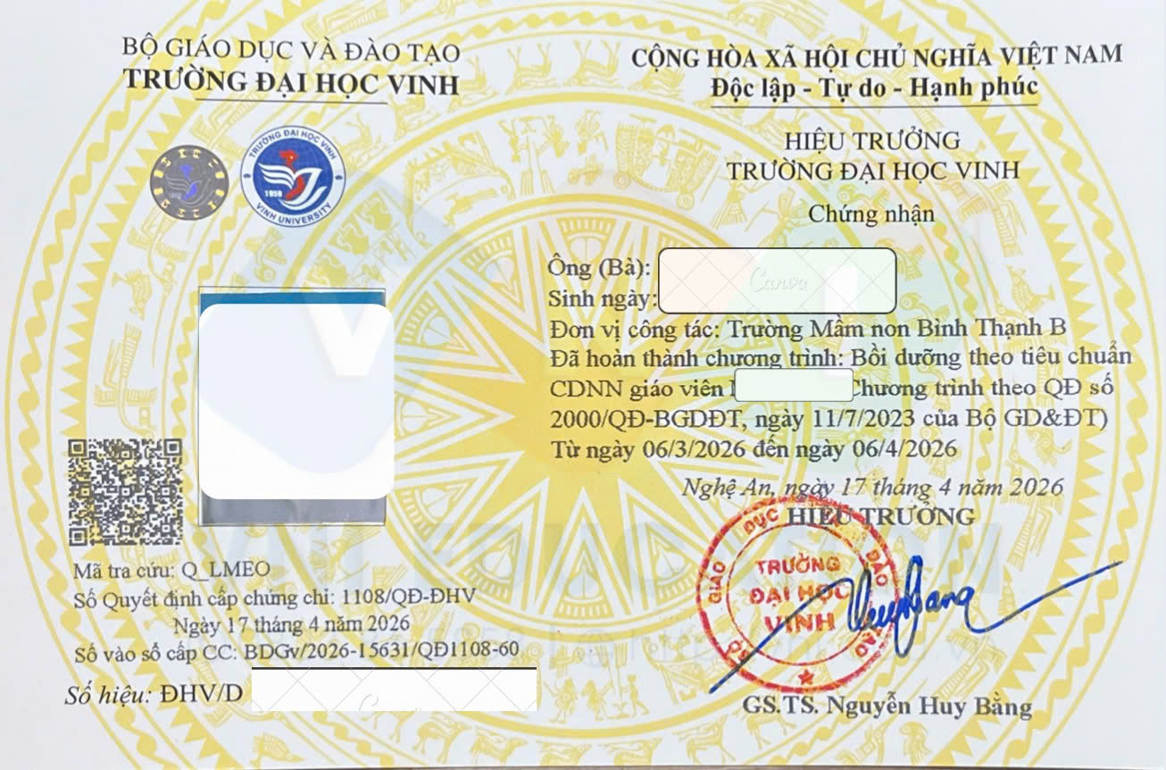 Chức Danh Nghề Nghiệp Giáo viên