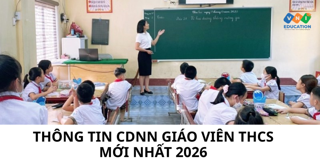 Thông tin CDNN Giáo viên Tiểu học mới nhất 2026