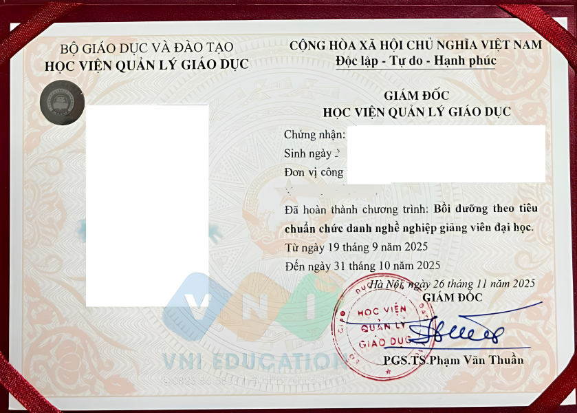 Chuẩn chức danh Giảng viên