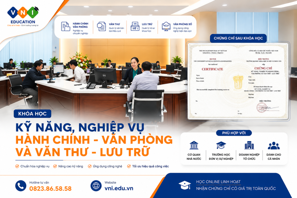 Chứng chỉ hành chính văn phòng