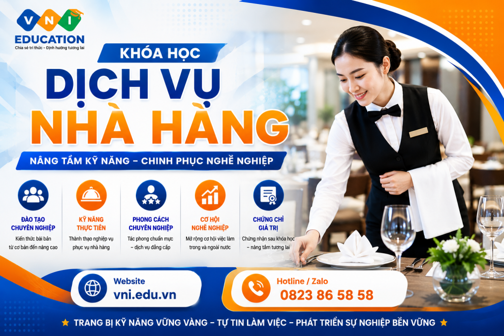 Khóa học dịch vụ nhà hàng 2026