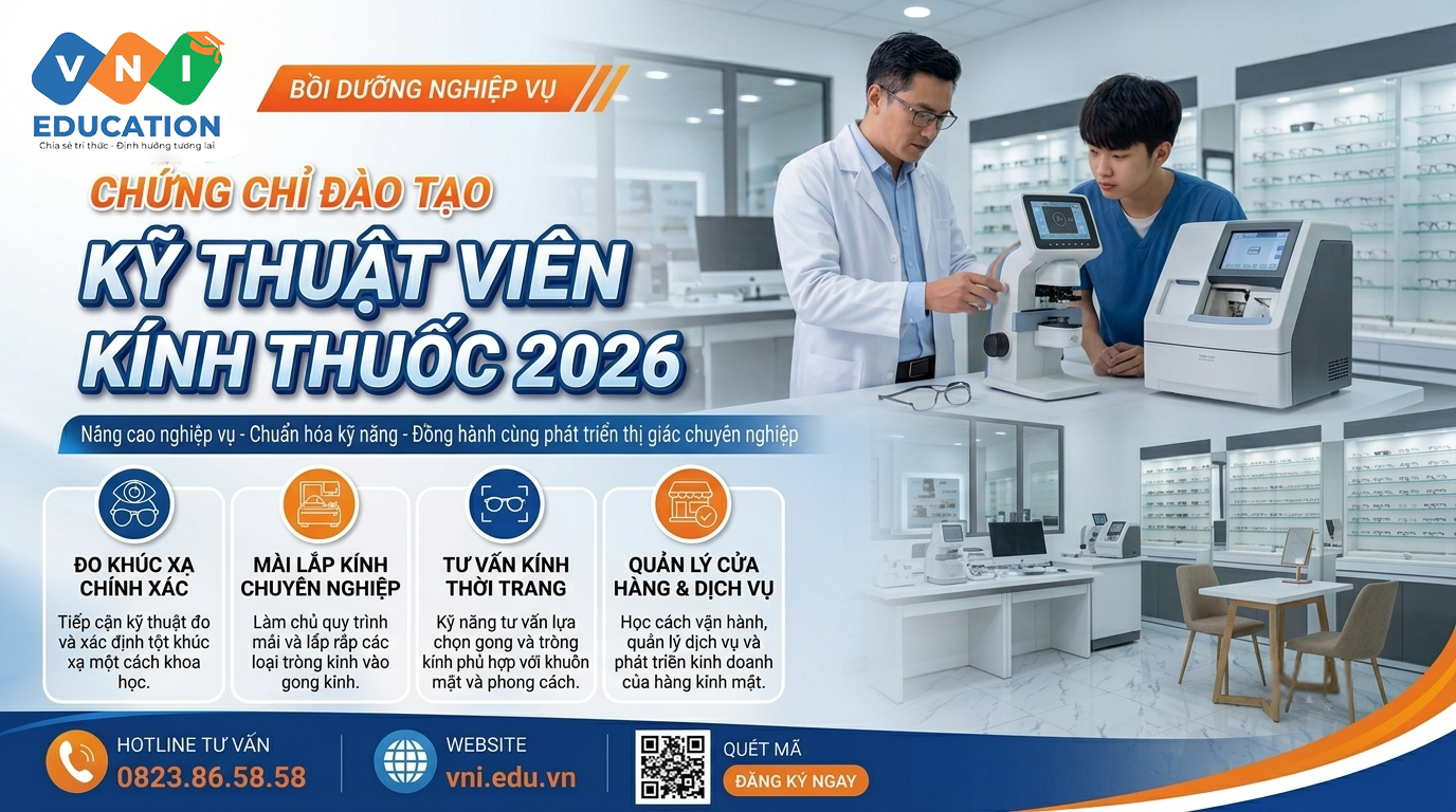 Khóa học Kỹ thuật viên Kính Thuốc 2026