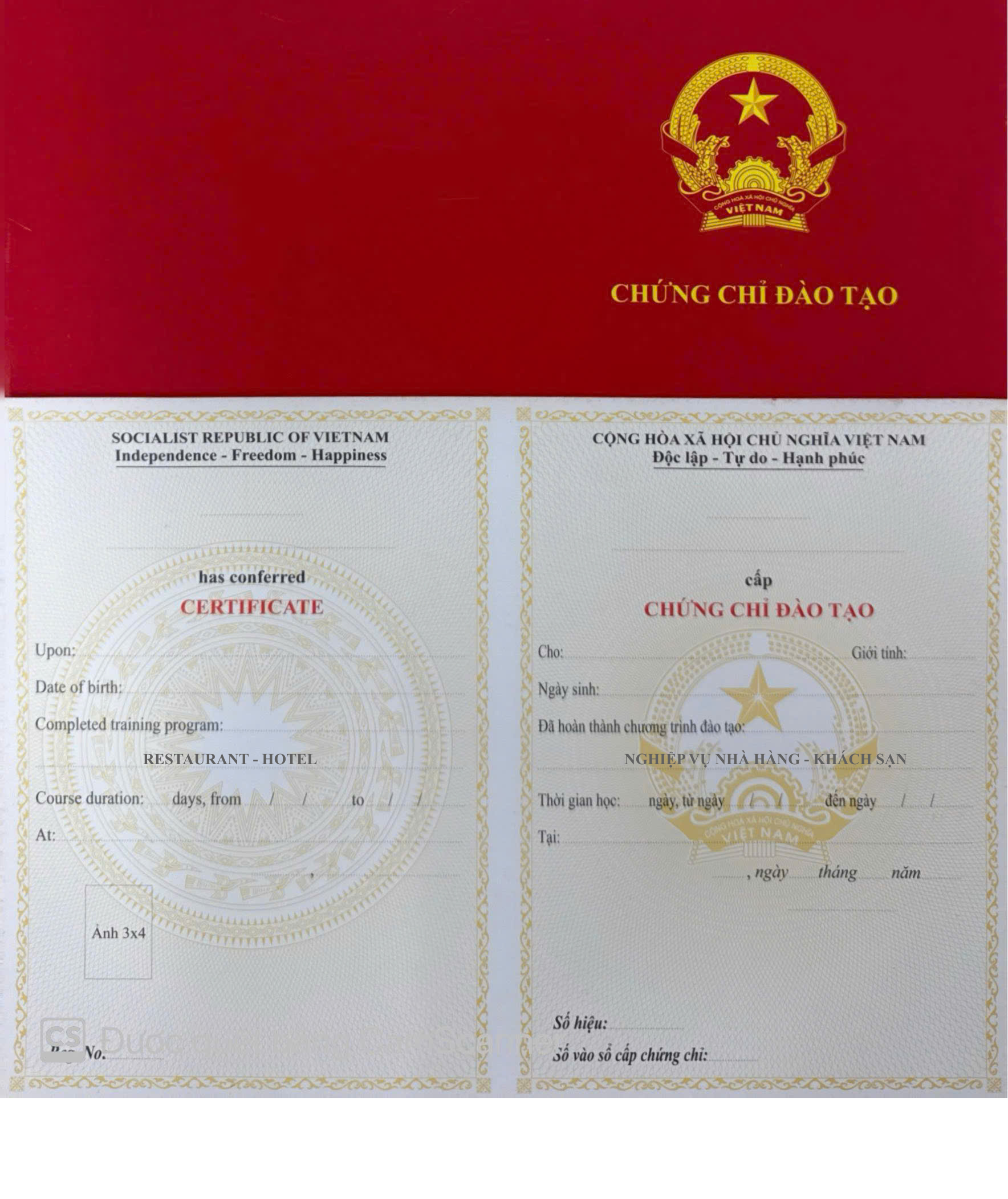 Chứng chỉ Nghiệp vụ Nhà hàng - Khách sạn