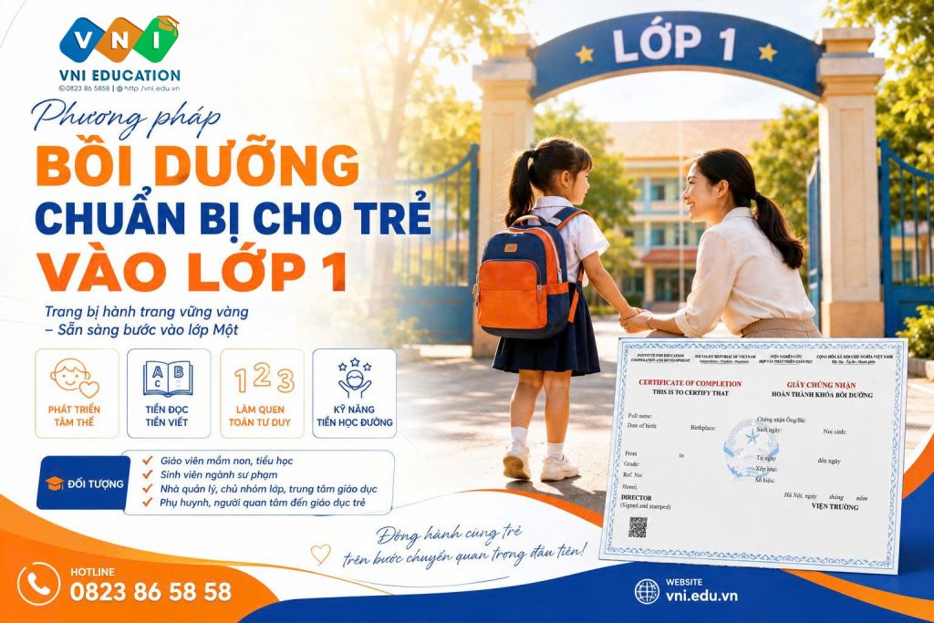 Bồi dưỡng phương pháp dạy trẻ vào lớp 1