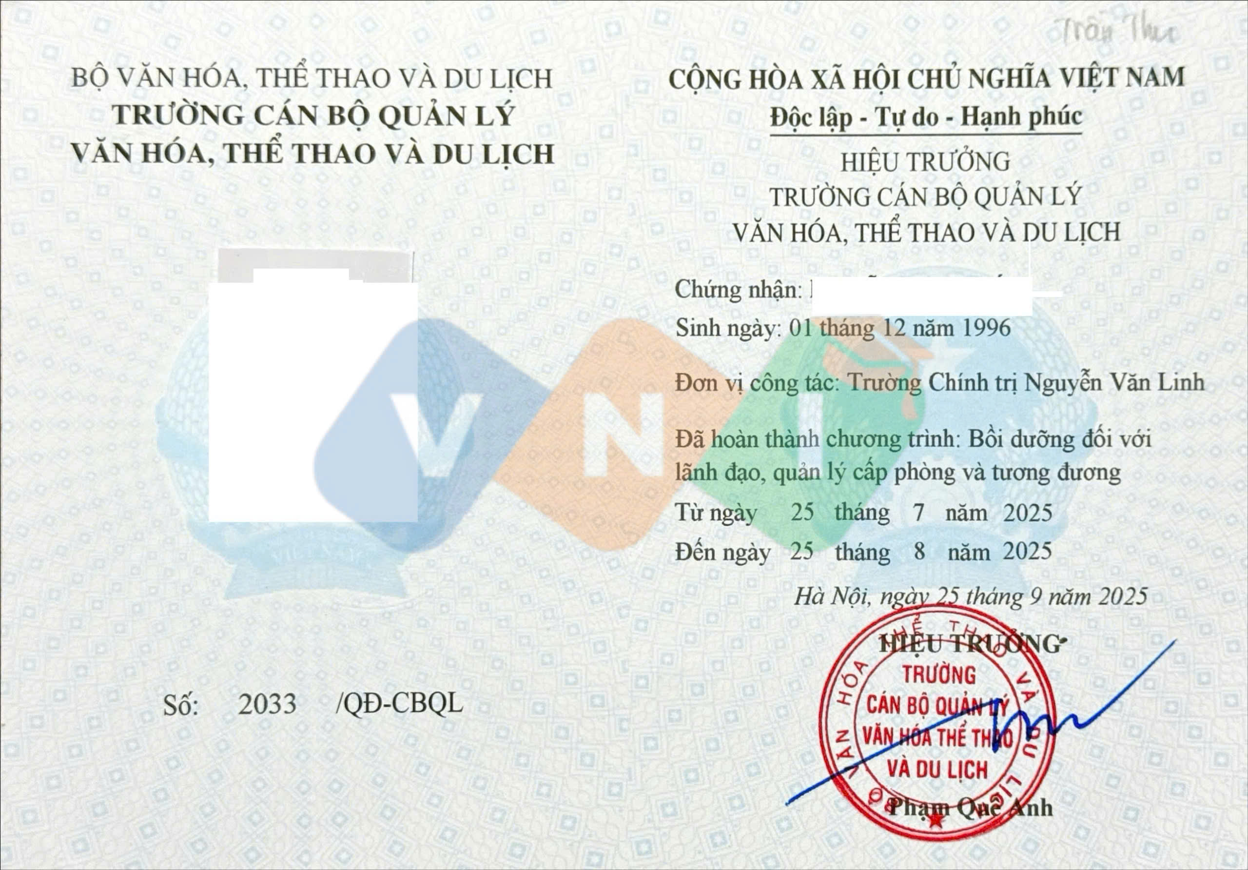 bồi dưỡng lãnh đạo