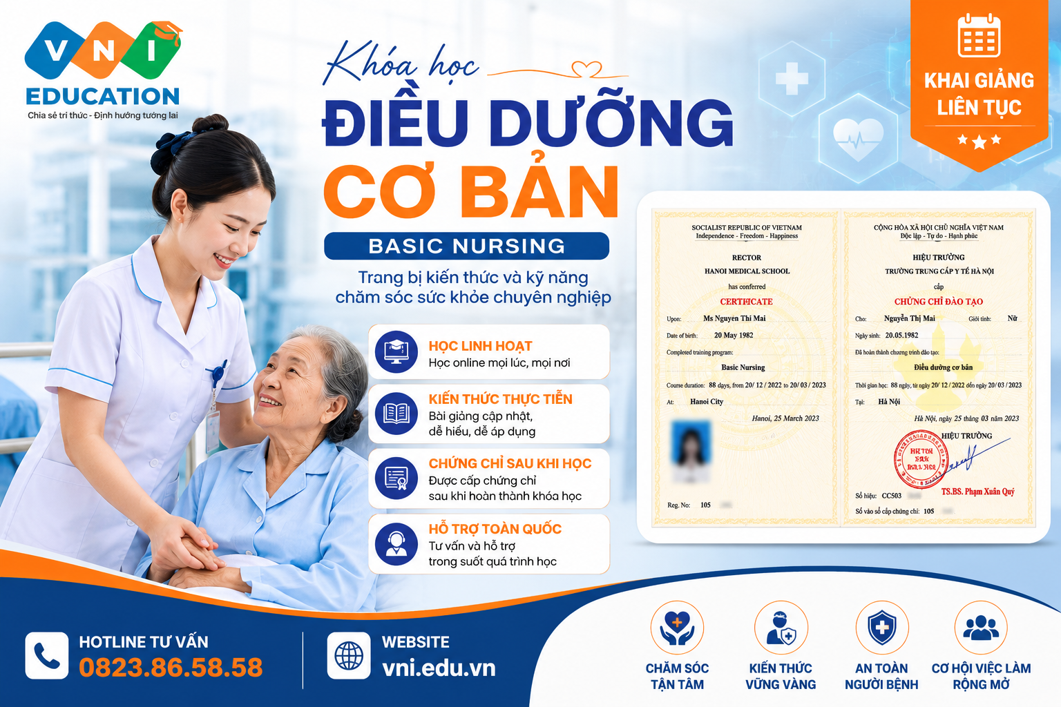 Chứng chỉ điều dưỡng cơ bản