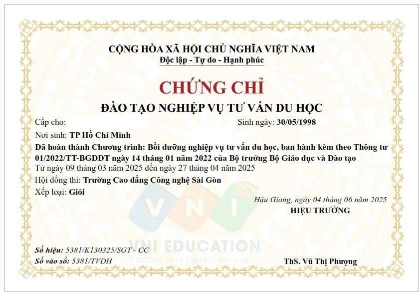 nghiệp vụ tư vấn du học