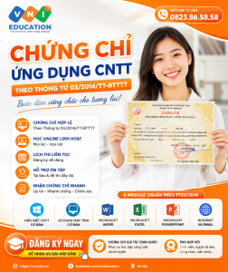 Chứng chỉ tin học theo TT03/2014
