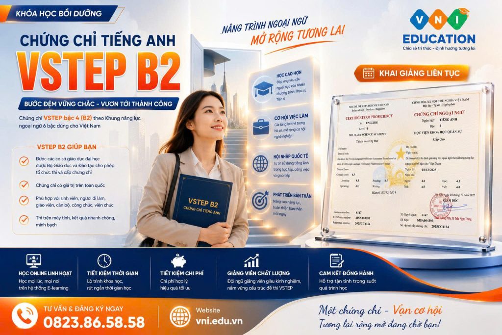 Chứng chỉ VSTEP B2