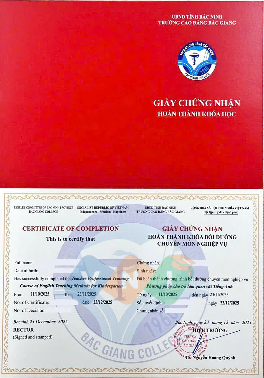 phương pháp cho trẻ làm quen Tiếng Anh 