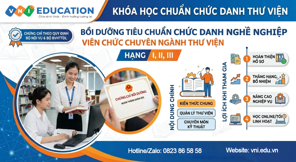 khóa học chuẩn chức danh thư viện