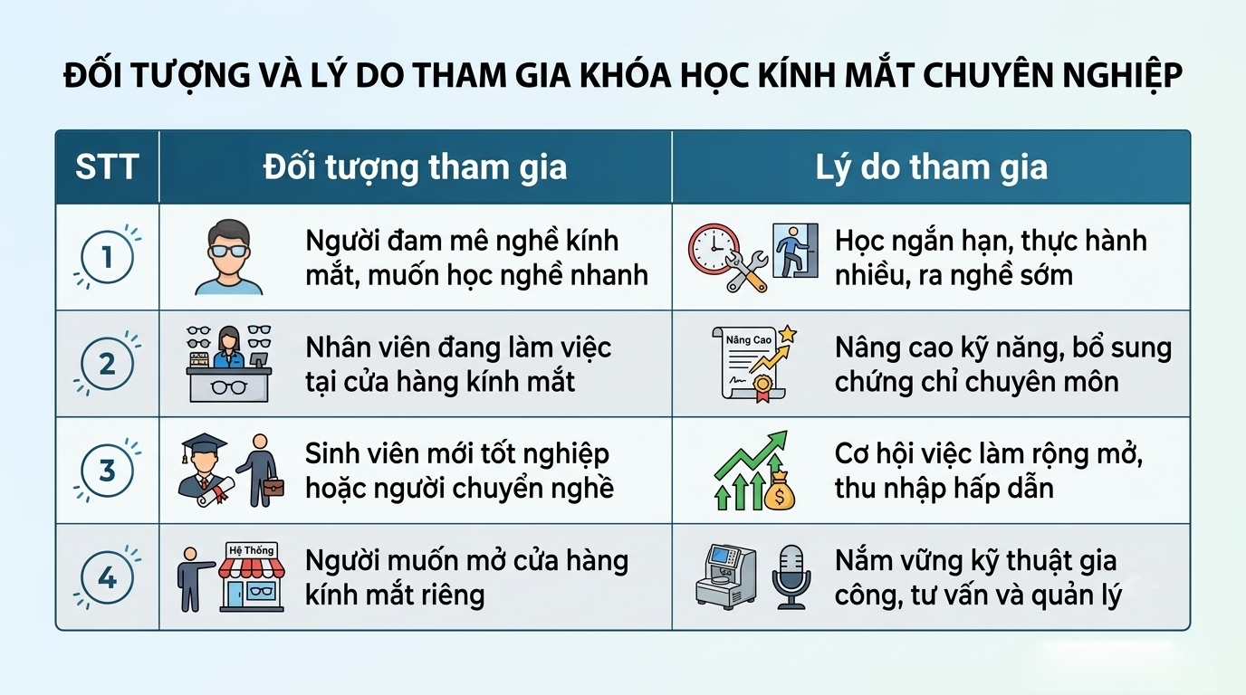 kỹ thuật viên kính thuốc