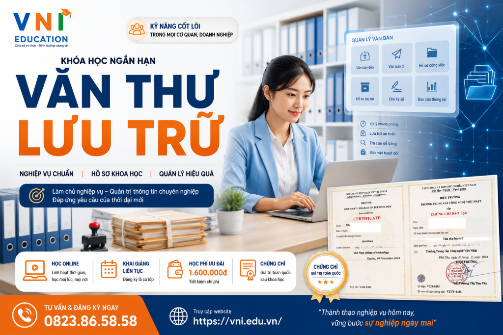 Nghiệp vụ văn thư lưu trữ