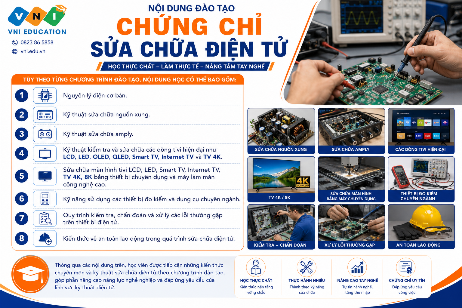 Chứng chỉ Sửa chữa điện tử