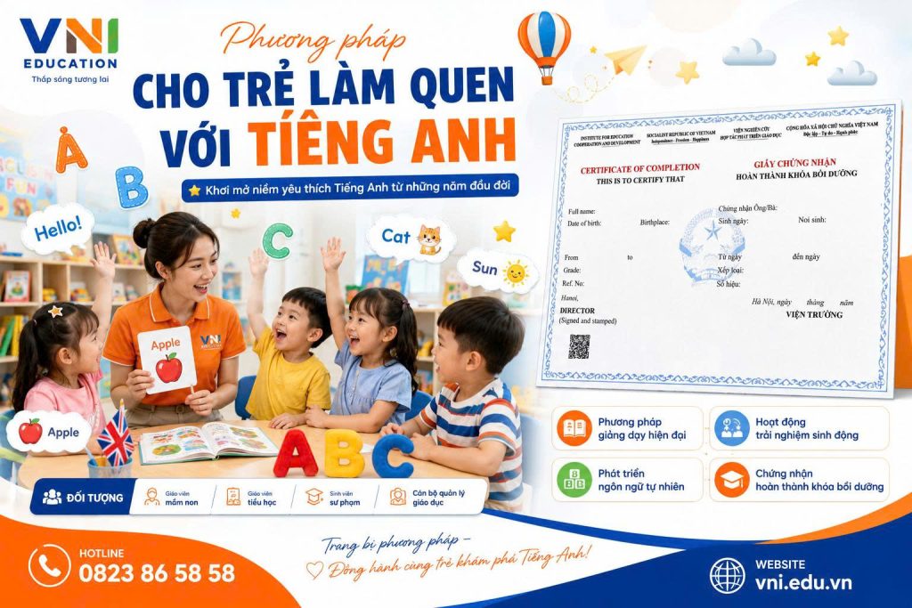 phương pháp cho trẻ làm quen với tiếng anh