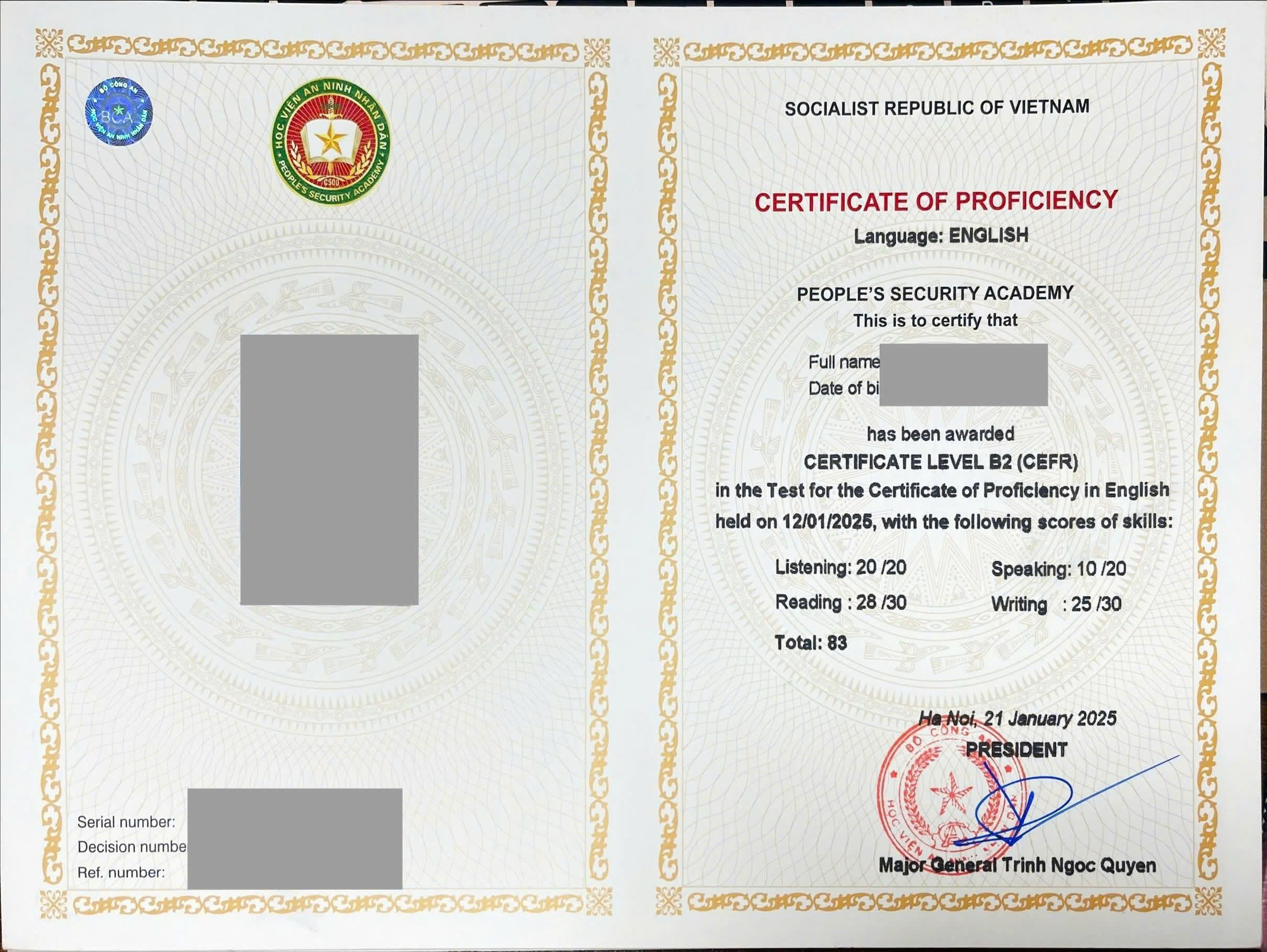 Chứng chỉ