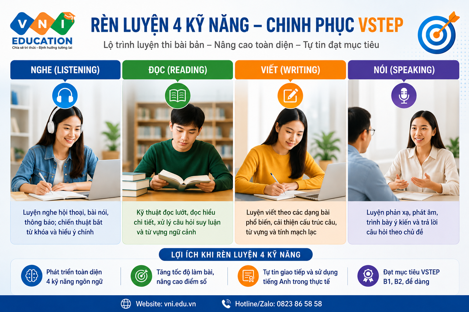 Kỹ năng nghe nói đọc viết