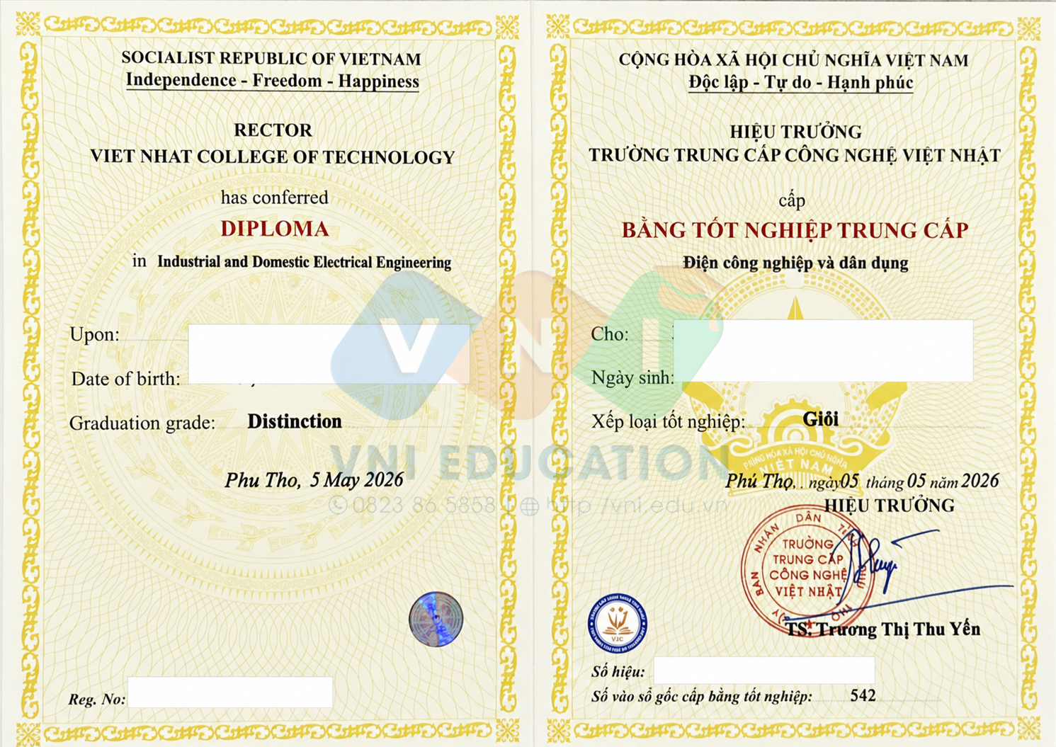 Trung cấp Điện công nghiệp và dân dụng