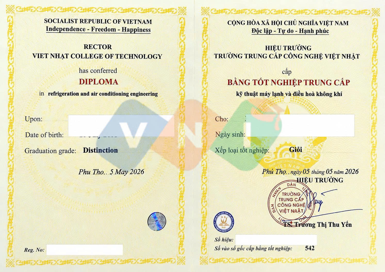trung cấp kỹ thuật máy lạnh và điều hoà không khí