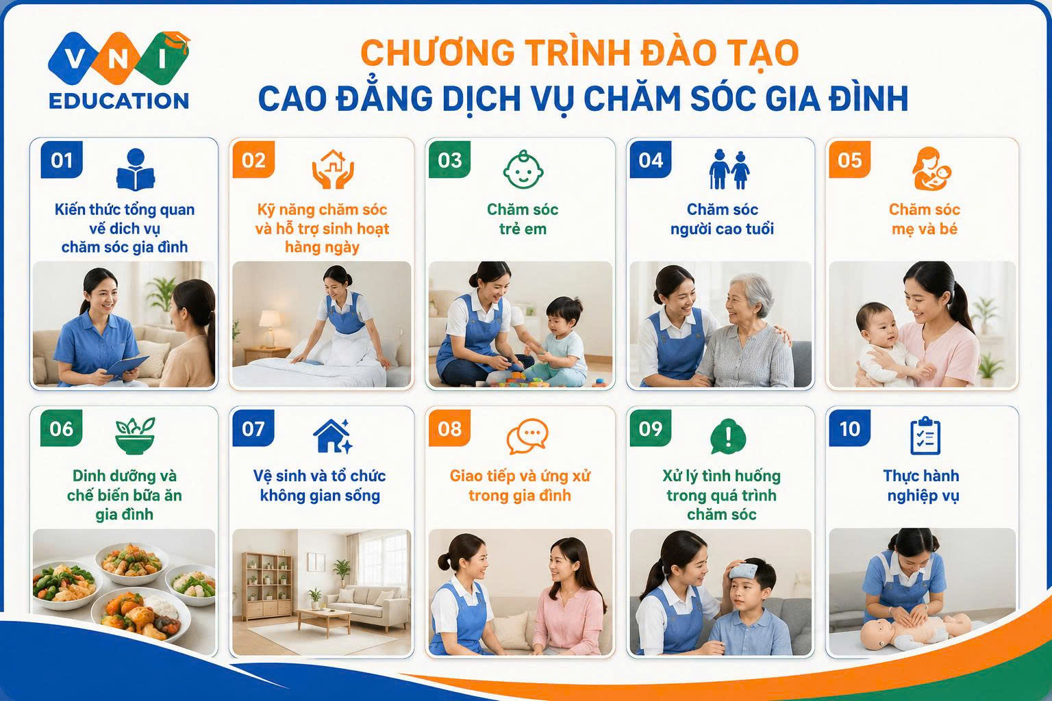 cao đẳng dịch vụ chăm sóc gia đình