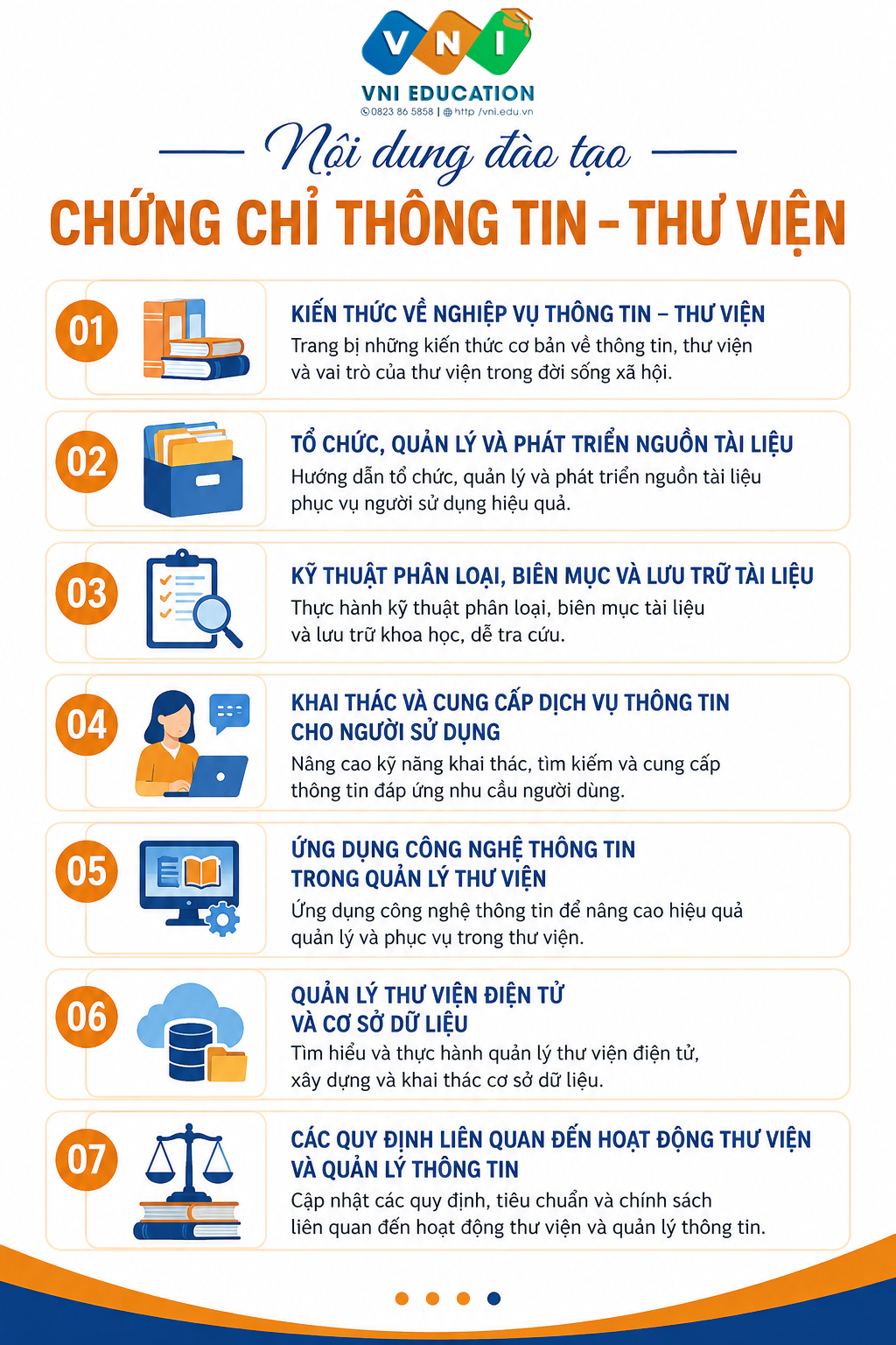 Chứng chỉ Thông tin thư viện