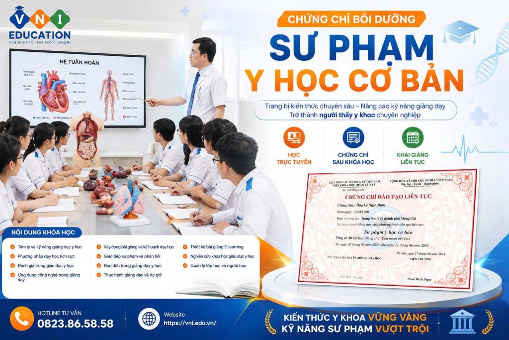chứng chỉ sư phạm y học cơ bản