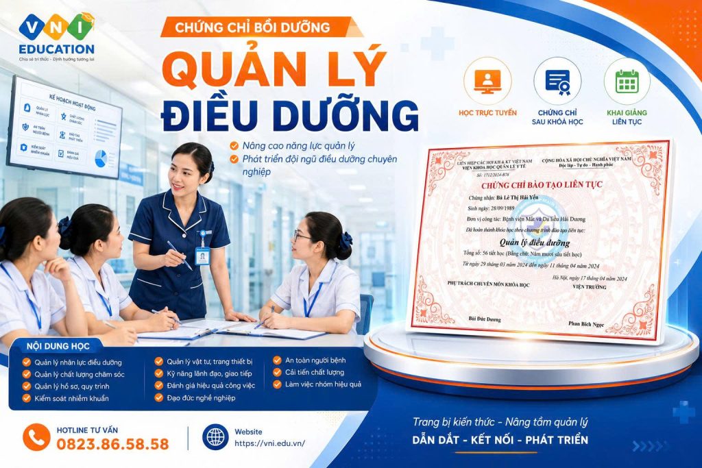 Chứng chỉ Quản lý điều dưỡng